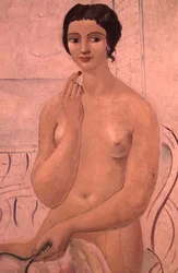 Fille avec rouge à lèvres, c.1925