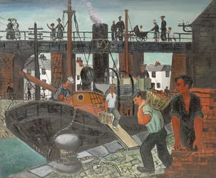 Chargement des bateaux, St. Ives