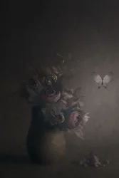 Papillon floral évocateur