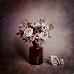 Nature morte florale rose
