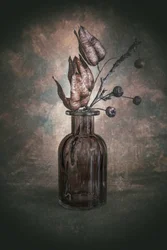 Nature morte botanique rustique