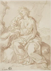 Sainte Dorothée priant dans le désert