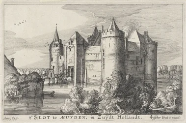 Vue du Muiderslot (Kastelen te Holland en Utrecht)