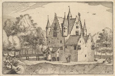 Un château, planche 22 de Regiunculae et Villae Aliquot Ducatus Brabantiae