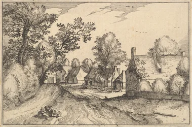 Un chemin de village, planche 7 de Regiunculae et Villae Aliquot Ducatus Brabantiae