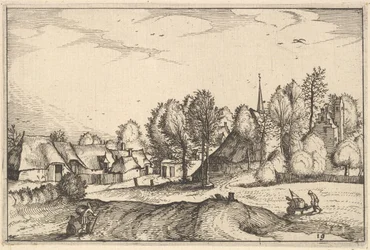 Route vers un village, planche 19 de Regiunculae et Villae Aliquot Ducatus Brabantiae