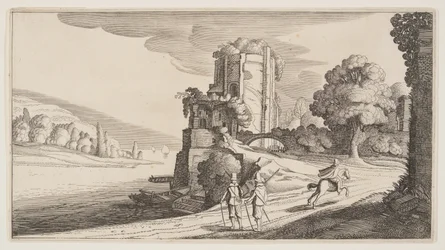 Tour ronde sur une rivière, extrait de Paysages (Playsante Lantschappen)