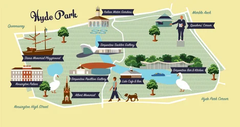 Carte de Hyde Park