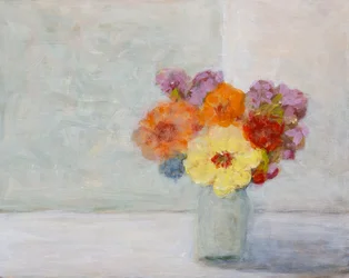 Nature morte florale colorée