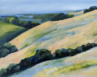 Collines ondulantes dorées