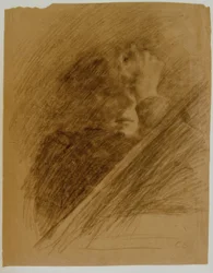 Autoportrait avec bras appuyé
