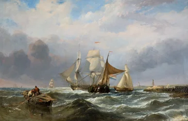 Navires au large de la côte néerlandaise, 1829-1860