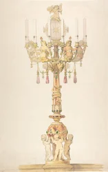 Conception pour un candélabre, 1810-38