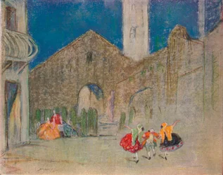Scène du ballet russe : Les Dames de bonne humeur