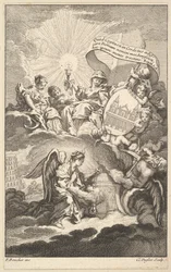 Frontispice, de La Construction de Saint-Sulpice par Alexis Piron