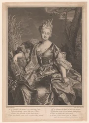 Portrait de Marguerite Henriette de La Briffe Le Bret en Cérès