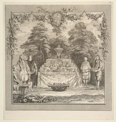 La collation préparée dans un jardin
