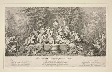 Fête de Diane, troublée par des Satyres