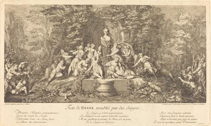 Fête de Diane, troublée par des satyres