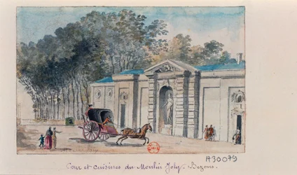 Claude Henri Watelet - Cour et cuisines du Moulin Joly