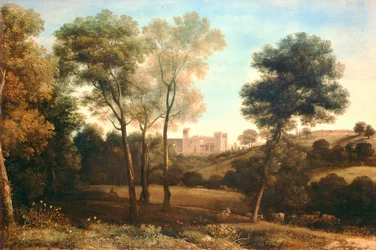Paysage avec château