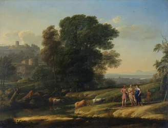 Paysage avec Céphale et Procris réunis par Diane