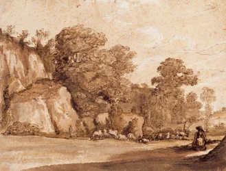Une colline rocheuse