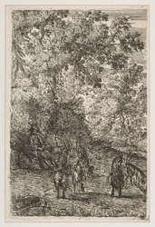 Quatre chèvres section gauche des Chèvres, vers 1630-33