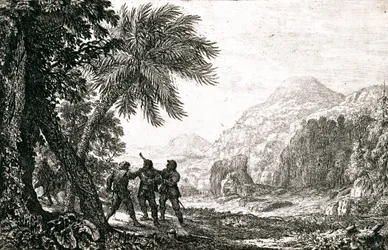 Paysage avec brigands