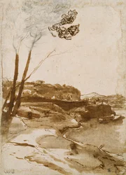 Chemin le long du Tibre, c. 1635-1640