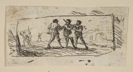 Étude avec Brigands Partie Inférieure, vers 1633