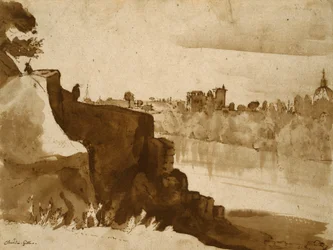 Vue du Tibre à Rome