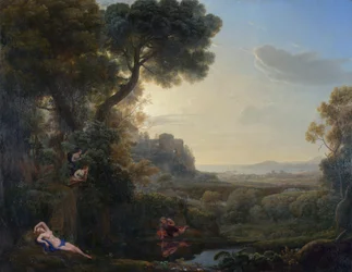 Paysage avec Narcisse et Écho, 1644