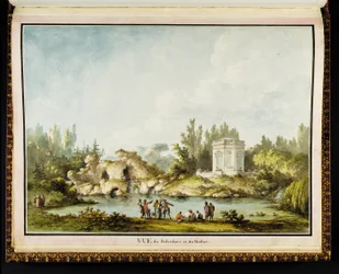 Vue du Belvédère et du Rocher, du Recueil des plans du Petit Trianon par Richard Mique