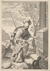 Minerva instruit le Dauphin, 1640