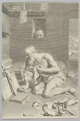 Saint Jérôme priant dans sa cellule, Saint Jérôme pénitent, 1665