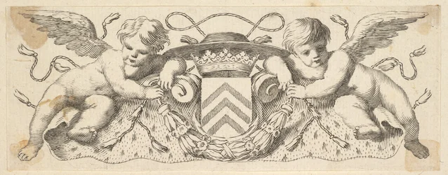 Deux Chérubins avec les Armes du Cardinal Richelieu, avant 1642