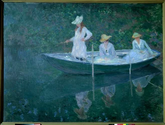 Bateau à Giverny ou en Norvège. Les filles de Madame Hoschedé, seconde épouse de l