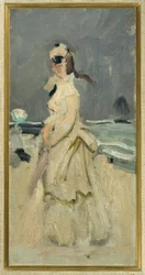Camille sur la plage