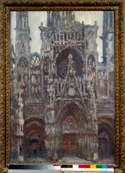 Cathédrale de Rouen, le portail, harmonie brune