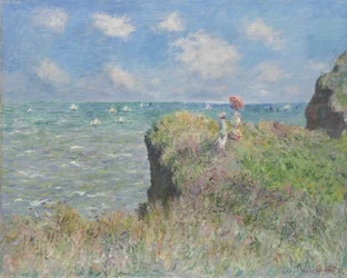Promenade sur la falaise à Pourville, 1882