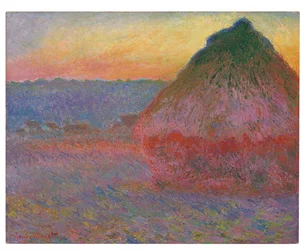 Meules, impressions roses et bleues, 1891