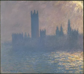 Houses of Parliament, effet de la lumière du soleil