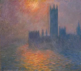 Houses of Parliament. Coucher de soleil, 1900-1901