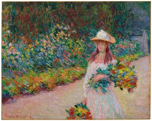 Jeune fille dans le jardin de Giverny, 1888