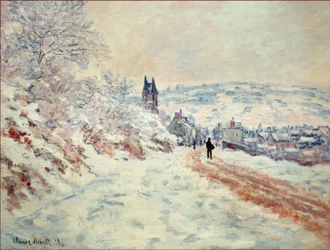 La Route de Vetheuil, Effet de Neige