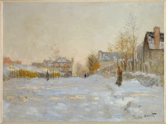 La neige a Argenteuil (oil on canvas)