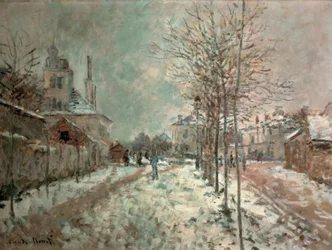 Le Boulevard de Pontoise à Argenteuil, neige