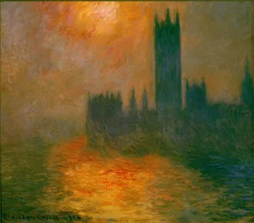 Le Parlement, coucher de soleil
