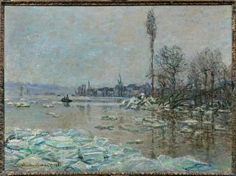 Le débacle (huile sur toile)